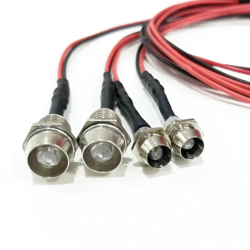 RC LED Light Kit Headlamps for 1/10 1/8 1/12 RC Car Truck Crawler Drift Car Headlig additional angle