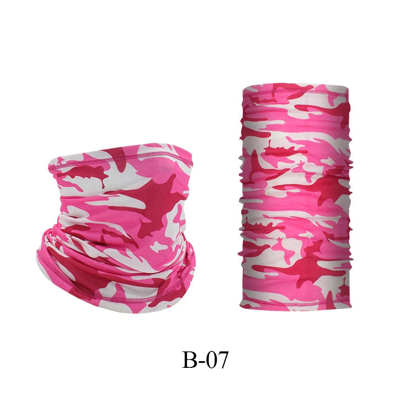 Outdoor UV Protection bandana Scarf Neck Warmer Multifunctional Fishing Hiking Cycling close-up view