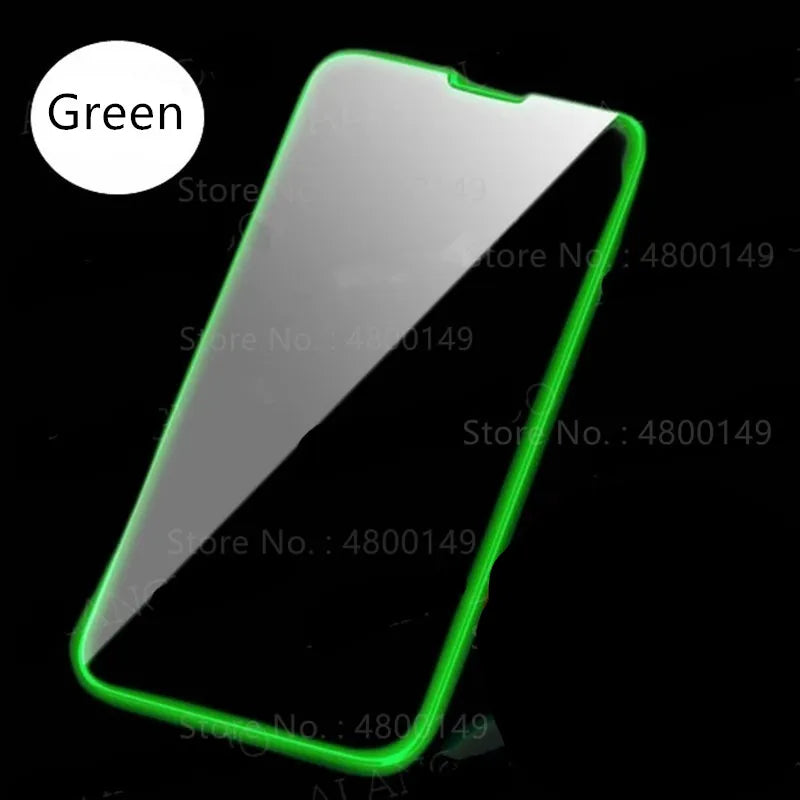 3PCS Night Light Luminous Screen Protector Used Phone for IPhone 12 11 13 14 15 16 17 Pro Max Plus Mini Case Tempered Glass Film