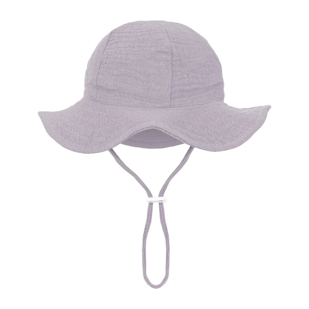 Floral Print Baby Bucket Hats | Adjustable Sun Protection Caps for Infant Boys Girls lifestyle view