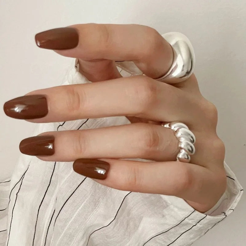 VENTFILLE 925 Sterling Silver Trend Arched Wide Ring For Female Geometry Punk Design lifestyle view