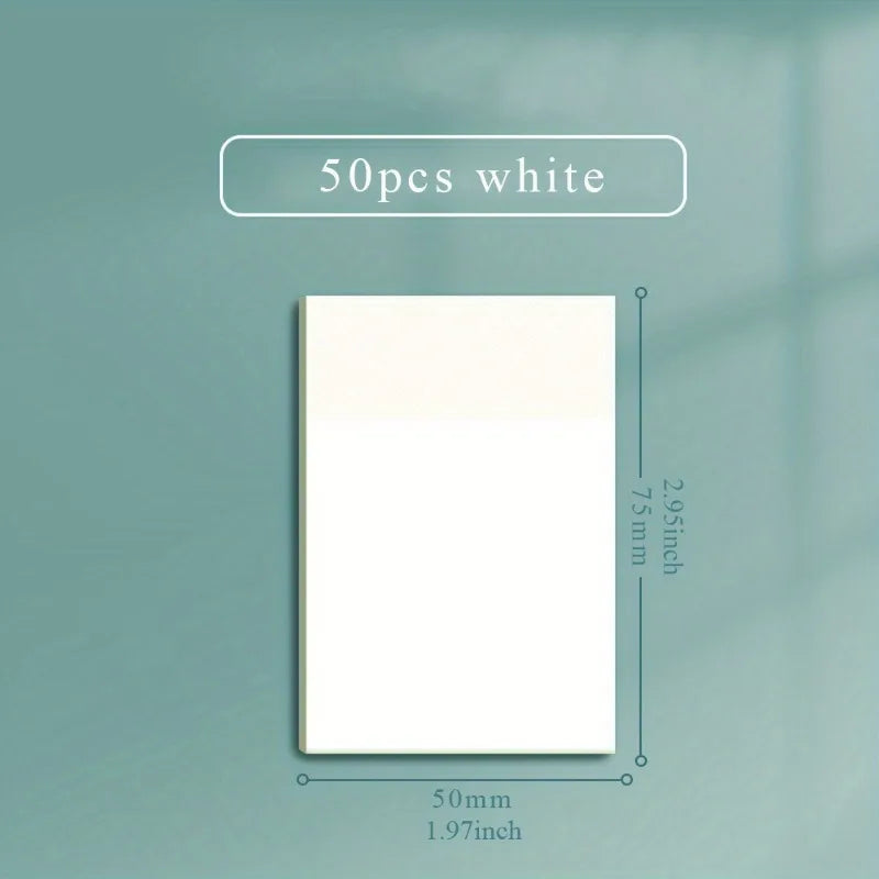 50 Sheets Transparent Sticky Note Pads Waterproof alternate view