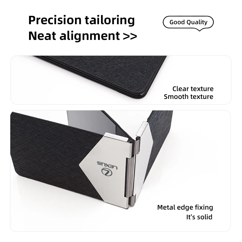 Thin Aluminum Credit Card Holder for Lexus | Laser Engraved ID Case close-up view