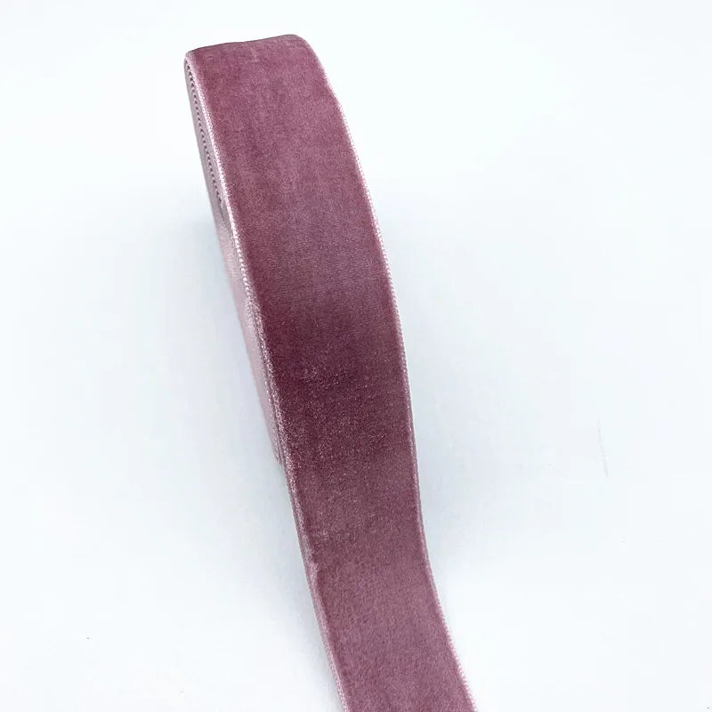 New 6-38mm Colour Single Face Line Velvet Ribbon for Bowknot Christmas Ribbon Party additional angle