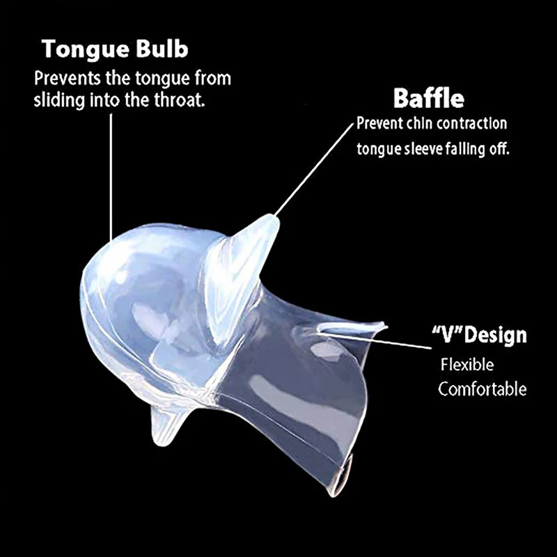Anti Snoring Mouthpiece | Medical Silicone Tongue Retainer for Sleep Apnea alternate view