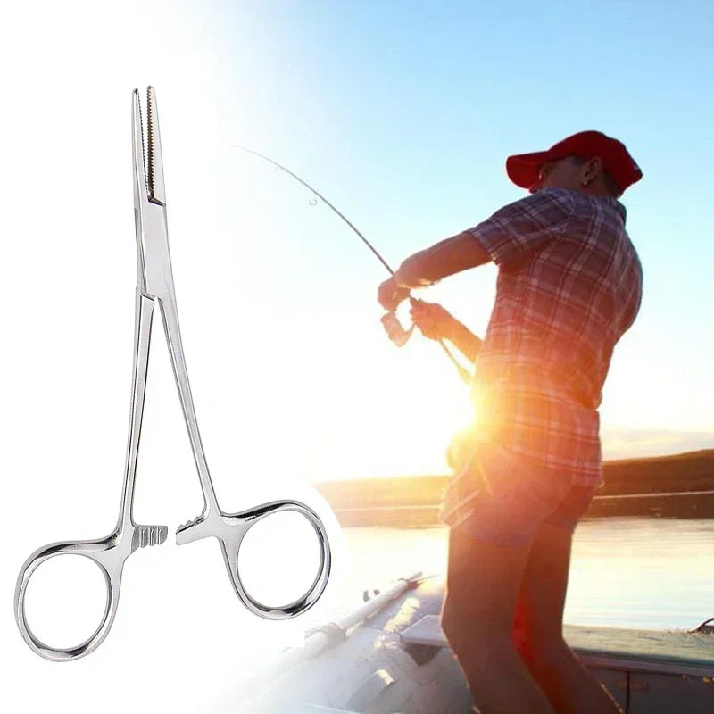 Multifunctional Hemostatic Forceps | Stainless Steel Surgical Clamp for Fishing, Arts & detail view