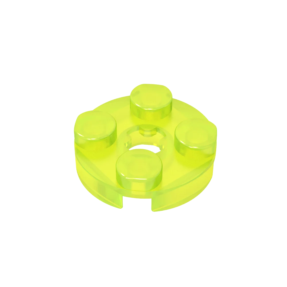 Gobricks GDS-609 PLATE 2X2 ROUND | Compatible Building Blocks for DIY Educational Mode close-up view