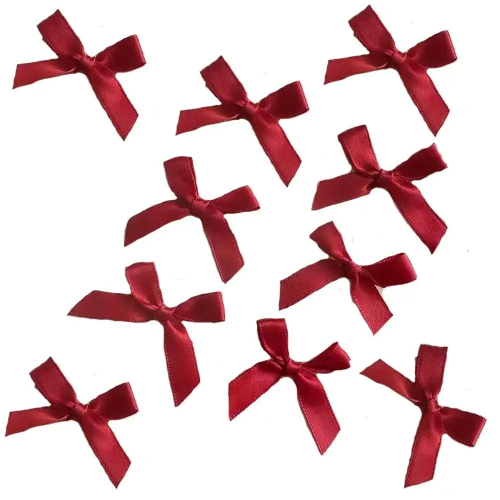 10pcs Bowknot Cotton Doll Hair Pins Doll Hairpin Accessories Tiny DIY Mini Hair Clip Cute 4cm Doll Wig Clips Birthday Gift
