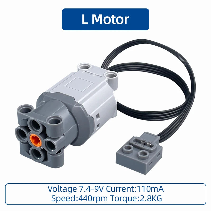 MOC Power Functions Enhanced Version M L XL Servo Red Motor Technical Part Building B lifestyle view