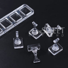 1 Set Non-Magnetic Nail Display Acrylic Nail Display Stand Tips Holder Nail Practice alternate view