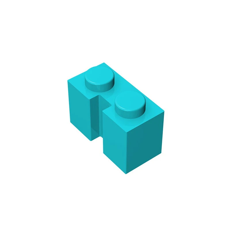 Gobricks GDS-798 Brick 1x2 with Groove | Compatible Building Block for DIY Sets close-up view