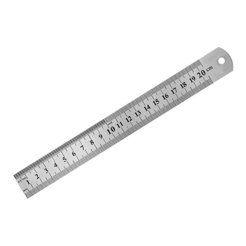 Metal Straight Ruler Stainless Steel Ruler Stationery Drafting Supplies Hand Tools Preci detail view