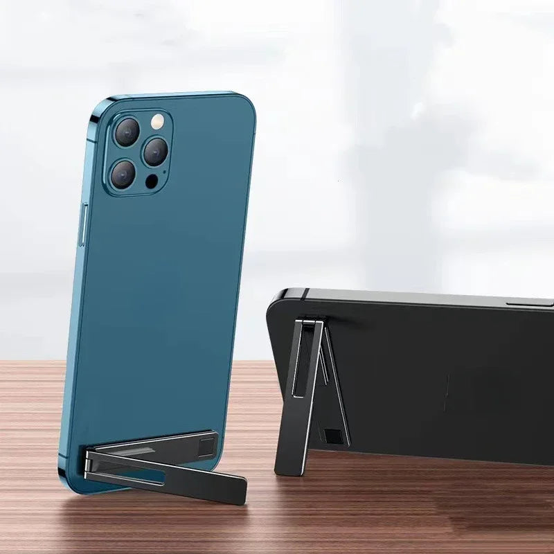 Magnetic Ultra Thin Foldable Mobile Phone Holder Bracket Metal Alloy Desktop Cell P additional angle