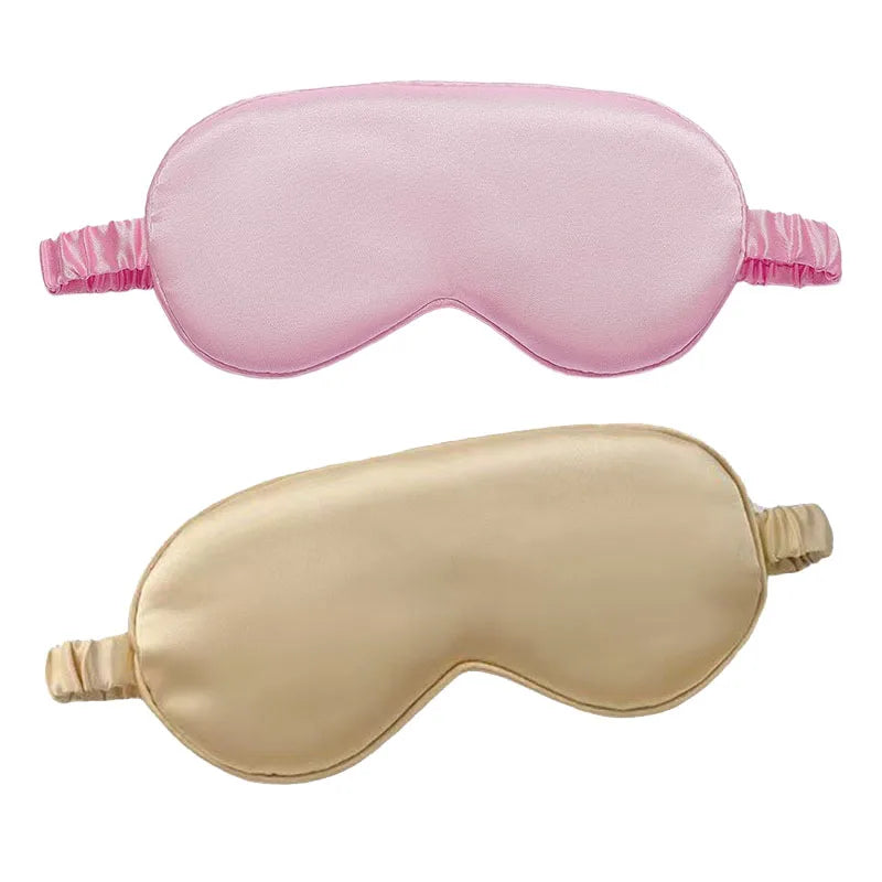 Imitated Silk Sleep Eye Mask | Soft Comfortable Sleeping Shield for Light Blocking close-up view