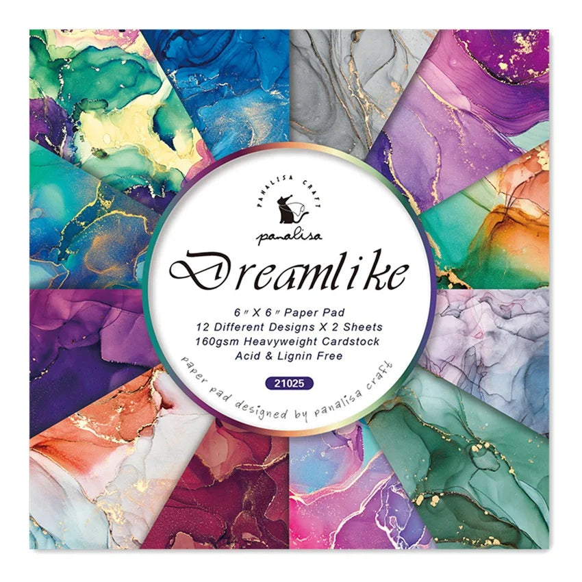 Dreamy Cardstock Paper Pad | 24 Sheets Single-Sided Decorative Craft Paper for DIY Pr lifestyle view