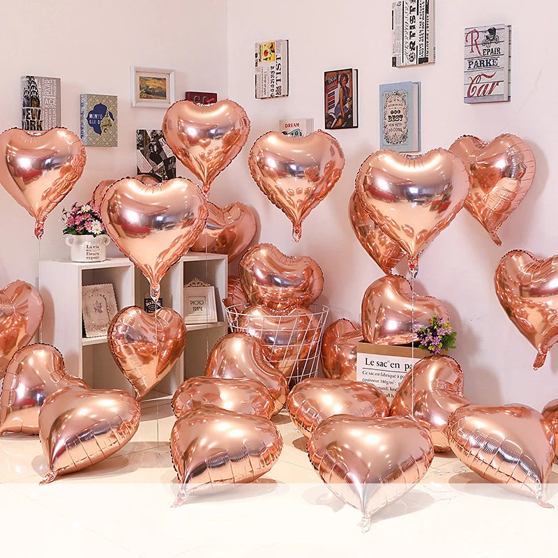 Love Heart Foil Balloons Helium Balloon Valentine's