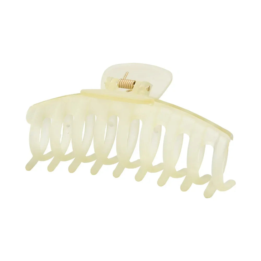 Korean Solid Large Hair Claws Elegant Frosted Acrylic Hair Clips Hairpins Barrettes Headwear for Women Girls Hair Accessories
