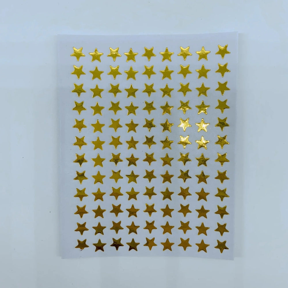 Gold Star Sticker Set for Teachers and Class Rewards | 10 Sheets of Five Pointed Star alternate view
