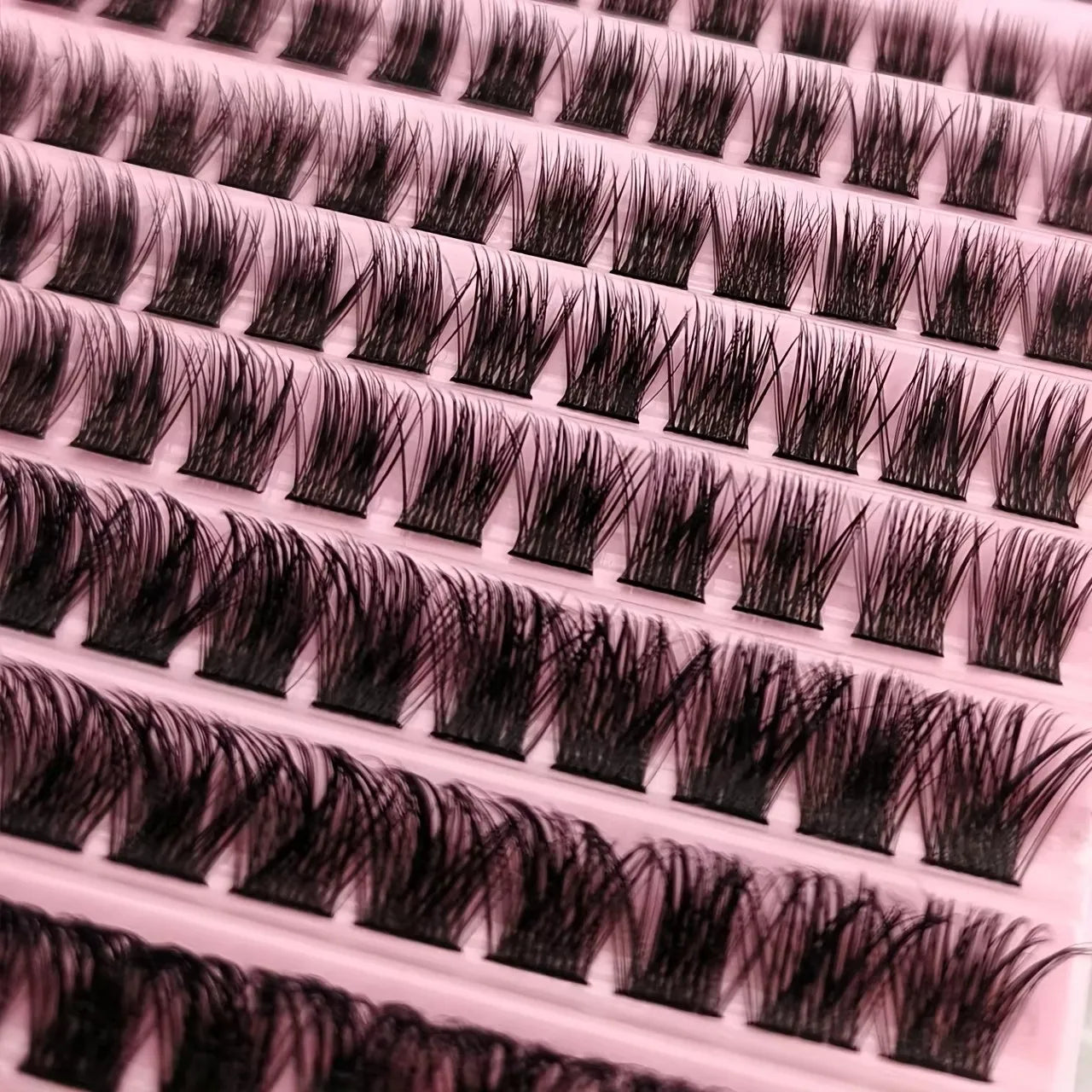 200/720PCS Eyelash Cluster Kit | Soft Fluffy Long-Lasting | Beginner-Friendly Easy Apply | Daily & Party Makeup
