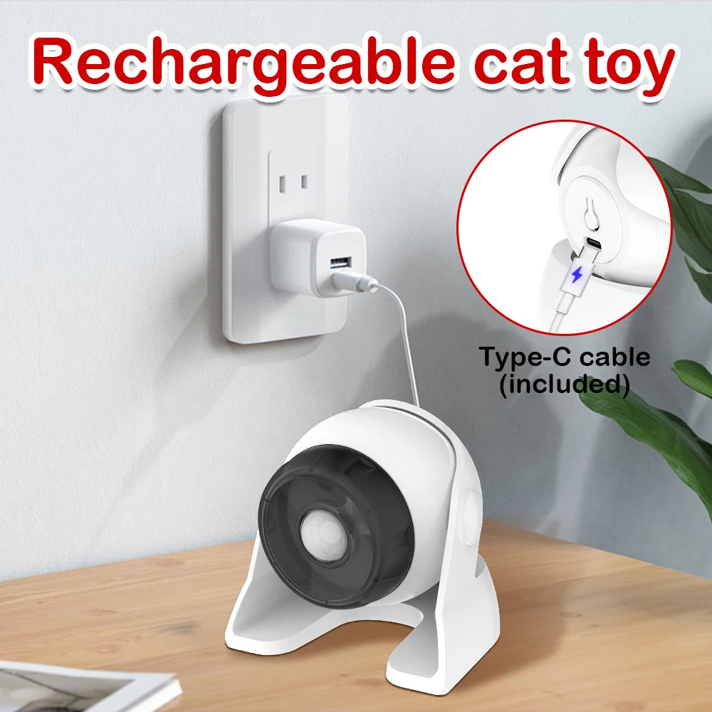 Automatic Cat Laser Toy – Rechargeable Interactive