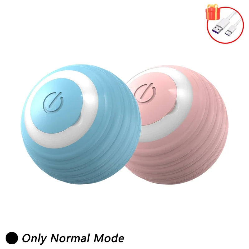 Self-Moving Automatic Cat Teaser Ball with Faux Tail Rechargeable Smart Sensor Cat To lifestyle view