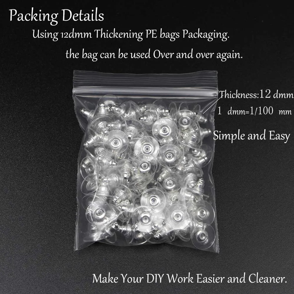 Earring Backs Post Nuts Silicon Steel Earnuts Stud Earring Back for DIY Jewelry Makin lifestyle view
