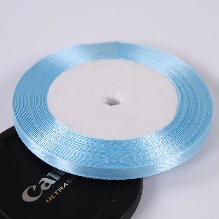 22 Meters/Roll 6mm Silk Satin Ribbons Christmas Halloween Birthday Party Gift Wrappin lifestyle view