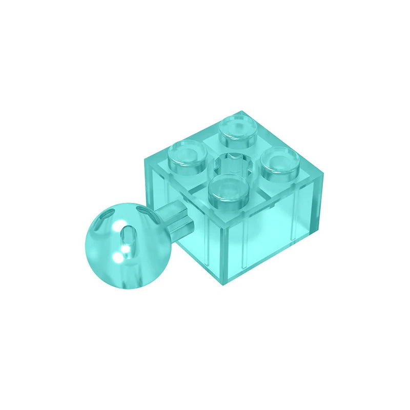 Gobricks GDS-976 Technical Brick Modified 2 x 2 with Ball Joint and Axle Hole | Com additional angle