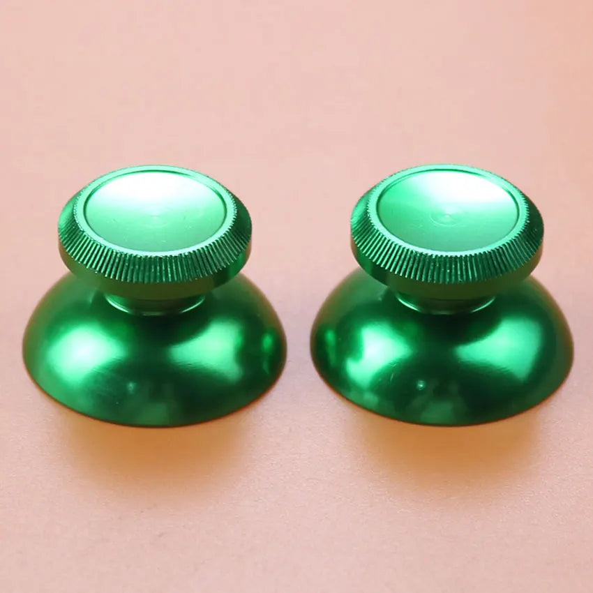 JCD 2PCS Colorful Aluminum Metal 3D Analog Thumb Stick Grip Mushroom Joystick Cap F additional angle