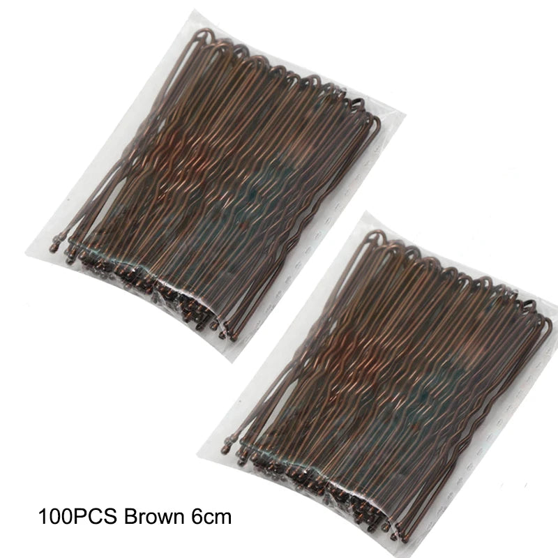 50/100/150PC Black Hairpins For Women Hair Clip Lady Bobby Pins Invisible Wave Hair additional angle