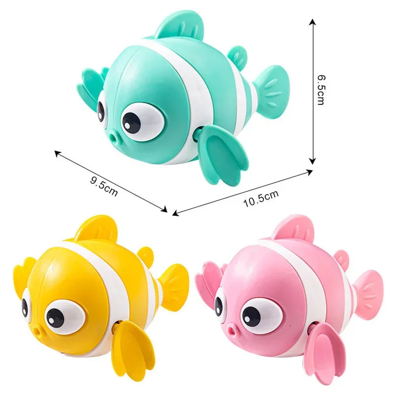 Hot sellingBaby Bath Toys Cute Swimming Fish Cartoon Animal Floating Wind Up Toys W additional angle