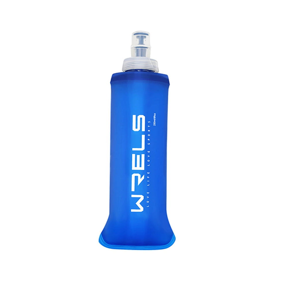 WRELS Camping Soft Water Bottle Drinking Sport Folding Bag Flask Outdoor Running Hydrati detail view