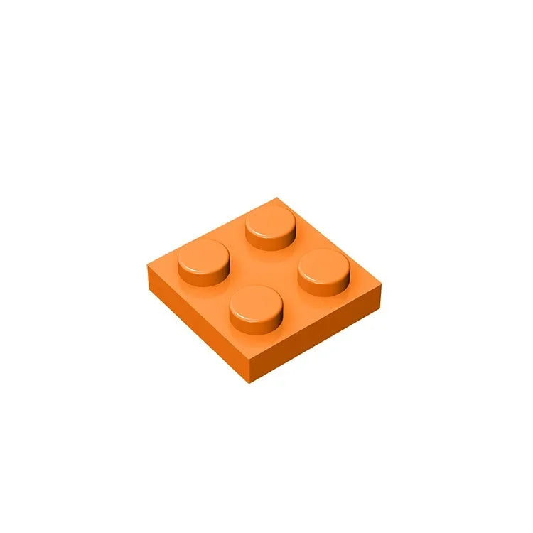 Gobricks Plate 2 x 2 Building Block | Compatible with Lego 3022 detail view