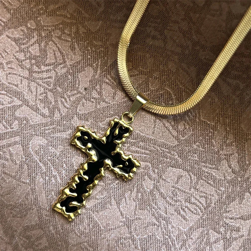 Stainless Steel Jesus Cross Necklace | Christian Pendant Jewelry for Men and Women alternate view