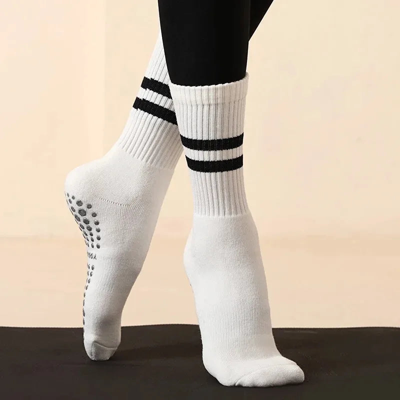 1/3/5 Pairs High Quality Bandage Yoga Socks Women Anti Slip Quick Dry Breathable Yoga alternate view