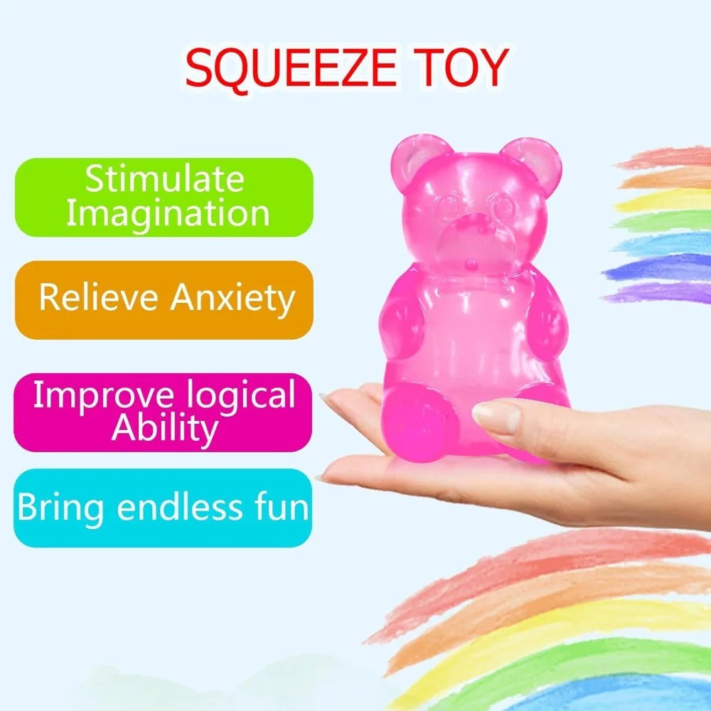 Squishy Mini Cute Bear Maltose Squeeze Toy | Stress Relief Fidget Sensory Toy for Kid lifestyle view