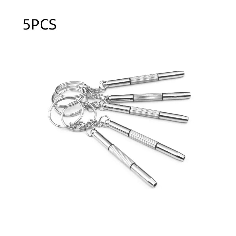 3/5/10pGlasses Screwdriver Eyeglass Screwdriver Watch Repair Kit close-up view
