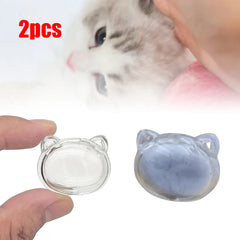 2Pcs Pet Hair Keepsake Box Transparent Dog Cat Fur Storage Box For DIY Memorial Decoration Gift For