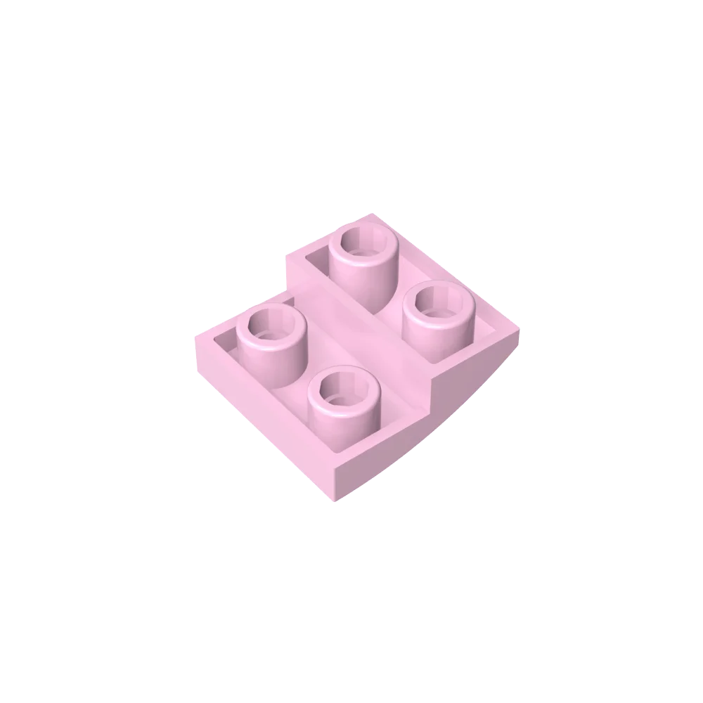 Gobricks GDS-1270 Slope, Curved 2 x 2 Inverted | Compatible with Lego 32803 Building alternate view
