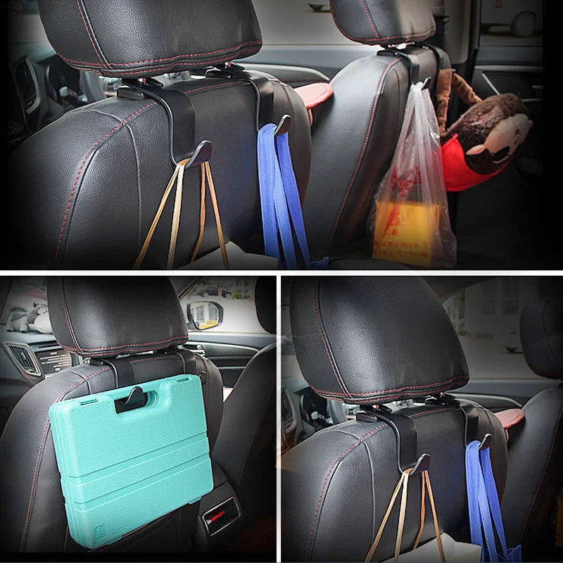 Car Seat Headrest Hook Organizer for Handbags Purses and Coats