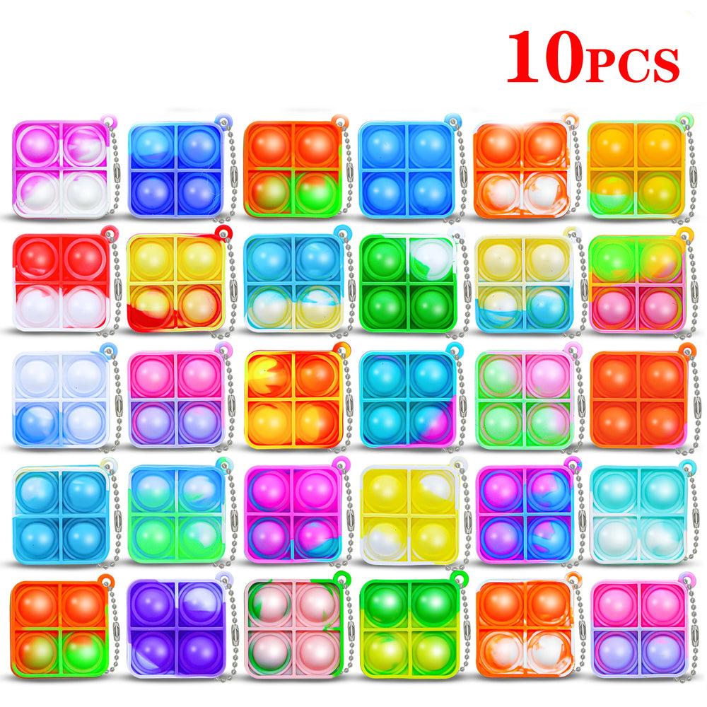 Pop Keychains Fidget Toys Bulk | Stress Relief Sensory Prizes for Classroom alternate view