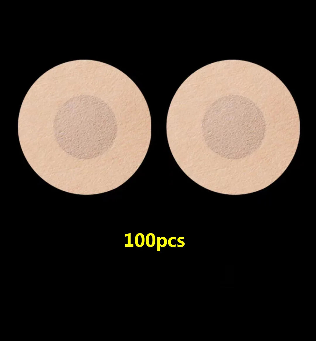 Invisible Chest Sticker Non-woven Bra Breast Patch Bra-less Pasties Pad Nipple Cover alternate view