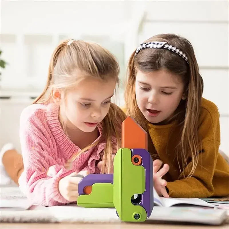 3D Printed Gravity Knife Fidget Toy | Stress Relief Sliding Toy for Kids and Adults detail view