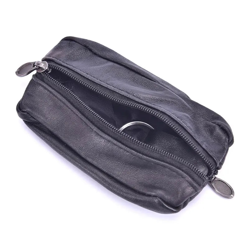 Mini Zipper Purse for Money and Coins | Small Soft Wallet detail view