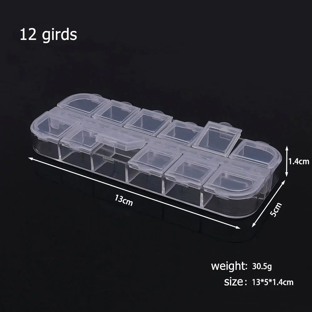 6–32 Compartment Plastic Storage Organizer Box for Beads, Jewelry & Craft Supplies