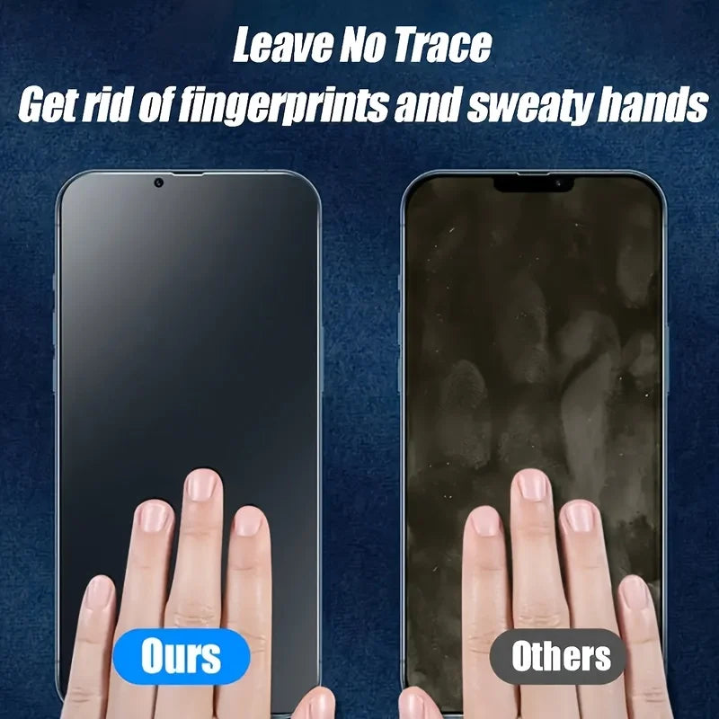 Matte Ceramic Privacy Screen Protector  Anti Spy Anti Fingerprint Anti Scratch For iPhone 17 16 15 14 13 12 11 Pro Max 5 Pack