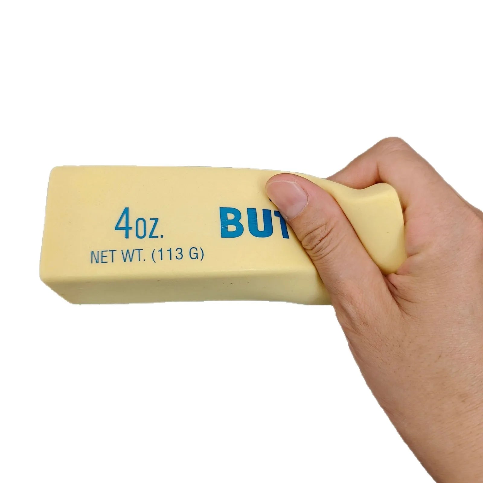 Antistress Butter Stick Squishy | Slow Rising Cheese Stick Prank Toy lifestyle view