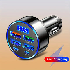 Black Car Charger Adapter USB Car Plug