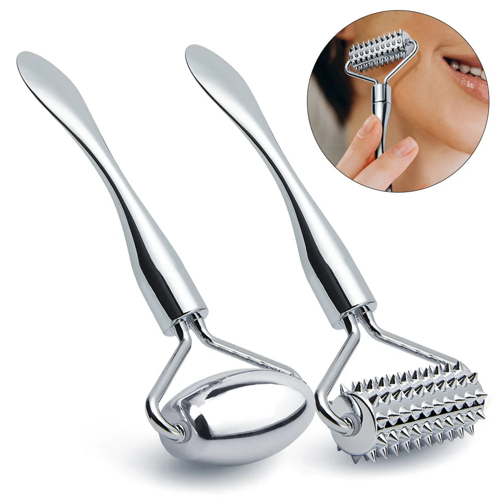 2in1 Mini Eye Massage Stick | Dual-Ended Facial Spoon and Massage Tool additional angle