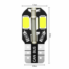 10PCS W5W T10 5730 LED Bulbs Canbus 12V | Car Interior Dome Map Light Parking Signal Lam detail view